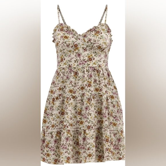 No Boundaries Dresses & Skirts - Nwt Womens Cream Color Floral Dress #142